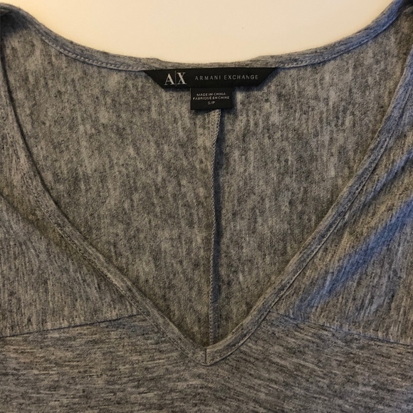 A|X Armani Exchange Gray Tunic Top Shirt ((small)) - Picture 4 of 6